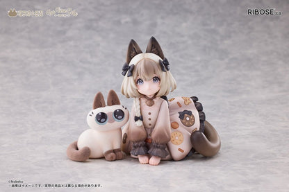 DLC Series Tea Time Cats × Nobeko Azukisan Siamese Cat Figure Limited Set