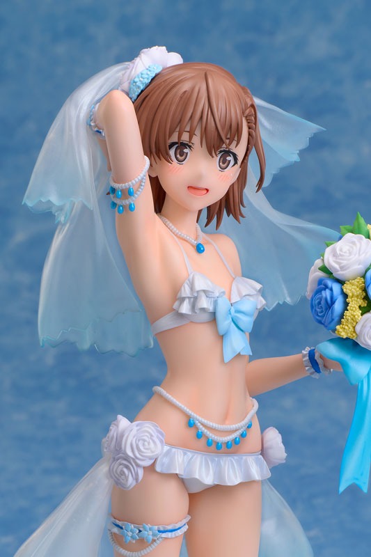 とある科学の超電磁砲T 御坂美琴 ウェディング水着 Ver. 1/7 – viviON BLUE