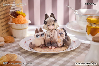 DLC Series Tea Time Cats × Nobeko Azukisan Siamese Cat Figure Limited Set