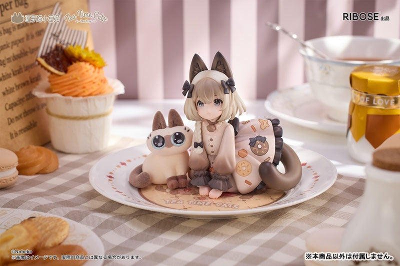 DLC Series Tea Time Cats × Nobeko Azukisan Siamese Cat Figure Limited Set