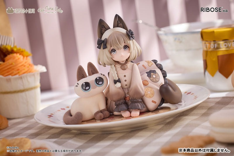 DLC Series Tea Time Cats × Nobeko Azukisan Siamese Cat Figure Limited Set