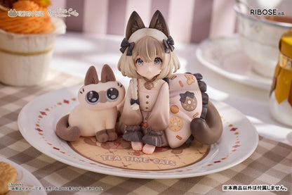 DLC Series Tea Time Cats × Nobeko Azukisan Siamese Cat Figure Limited Set