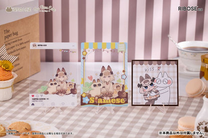 DLC Series Tea Time Cats × Nobeko Azukisan Siamese Cat Figure Limited Set