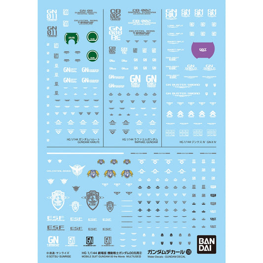 HG 劇場版 機動戦士ガンダム00汎用 2 1/144 ガンダムデカールNo.128