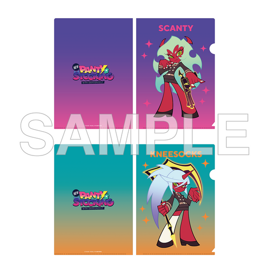 New PANTY & STOCKING with GARTERBELT Clear File Set No.2 Scanty & Knee Socks