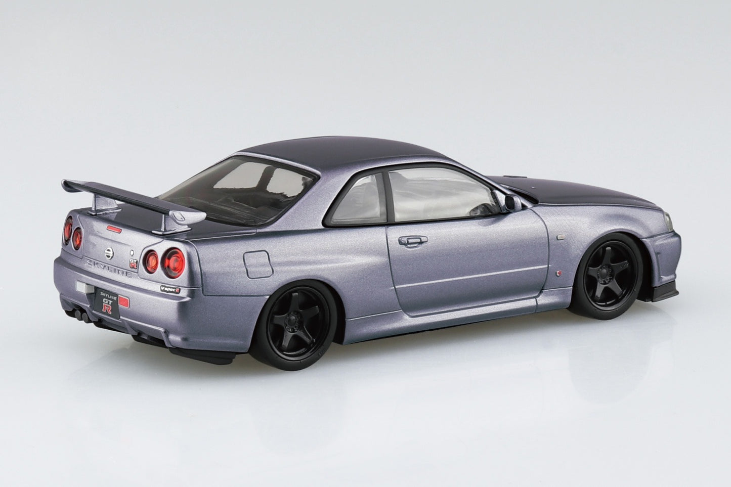 Rakupla 스냅 키트 Nissan R34 Skyline GT-R 커스텀 휠(애슬리트 실버)