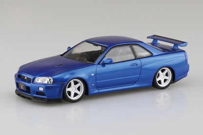 Rakupla 스냅 키트 Nissan R34 Skyline GT-R 커스텀 휠(베이사이드 블루)