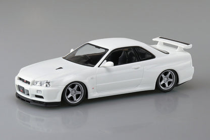 Rakupla Snap 套件 Nissan R34 Skyline GT-R 定制轮毂（珍珠白）