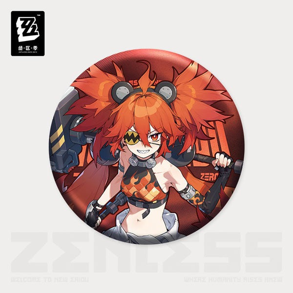 ゼンレスゾーンゼロ立ち絵シリーズ キャラ缶バッジ 白祇重工 クレタ
