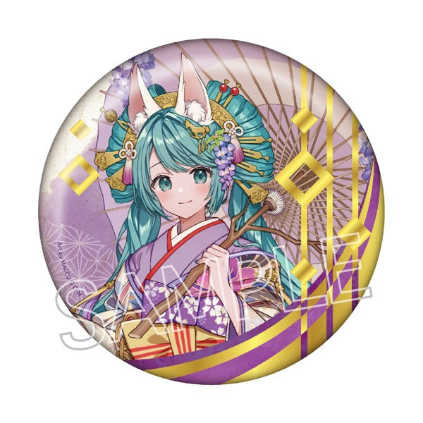 Hatsune Miku Hyakki Yagyo ~Reien~ Foil-stamped BIG can badge C Shirogitsune