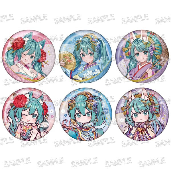 Hatsune Miku Hyakuki Yagyo ~Reien~ Can Badge 6 Pieces Box