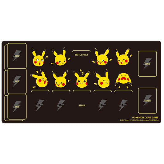 Pokemon Card Game Rubber Playmat Pikachu and Kaminari
