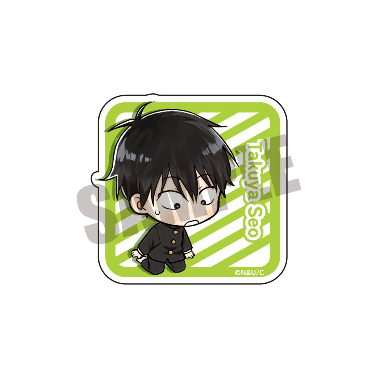 There are no gals who are kind to otakus! ?Mini character sticker Takuya Seo A