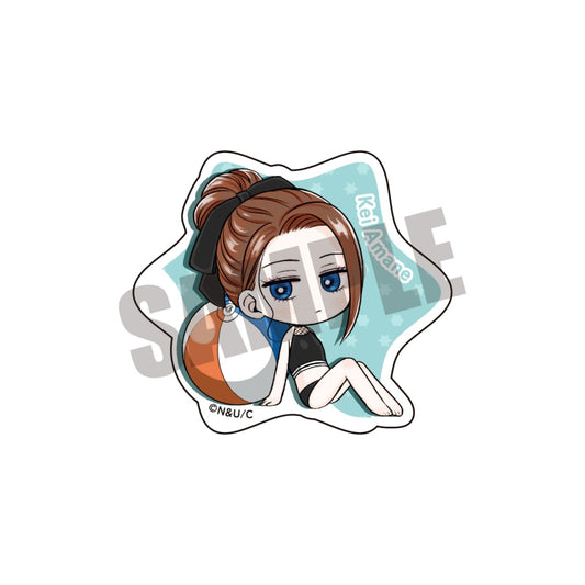 There are no gals who are kind to otakus! ?Mini character sticker Amane Kei B