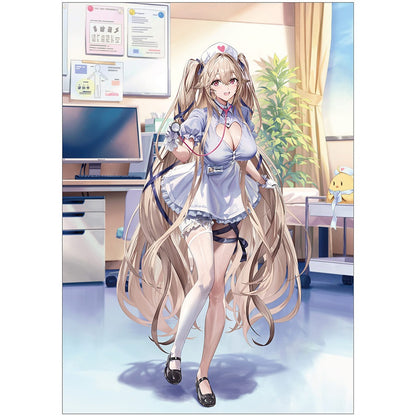 アズールレーン 描き下ろしキャラファイングラフ アンカレッジ／ナース A4