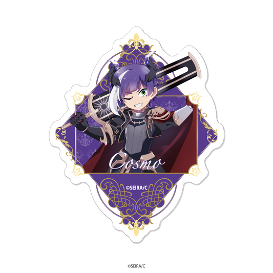 Gachi Koi Adhesive Beast ~I Want to Become the Girlfriend of an Online Streamer~ Mini Character Sticker Fantasy Ver. <Cosmo>