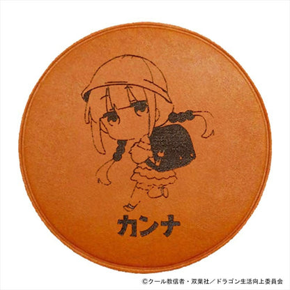 小林さんちのメイドラゴン さみしがりやの竜 レザーコースター カンナ