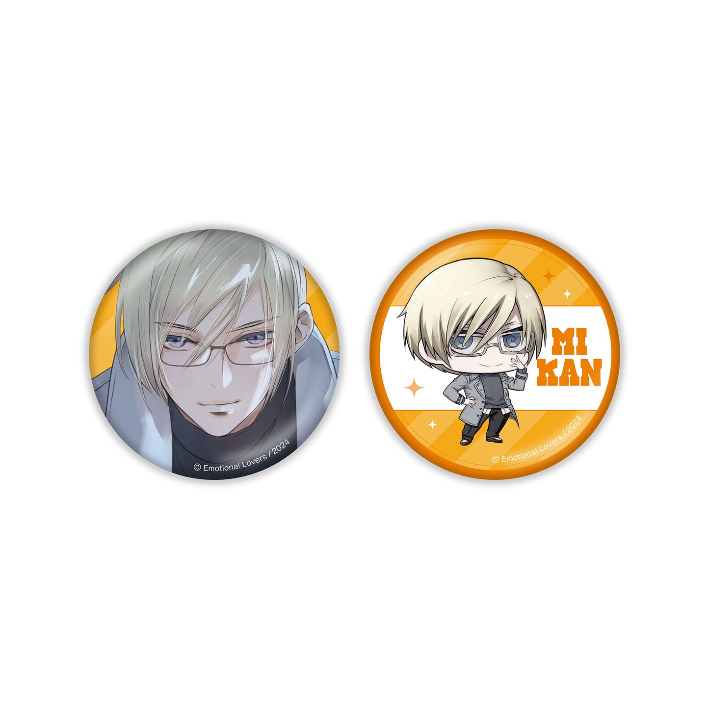 No Matter How I Struggle, I Get a Marriage Ending Can badge set: 3-orange