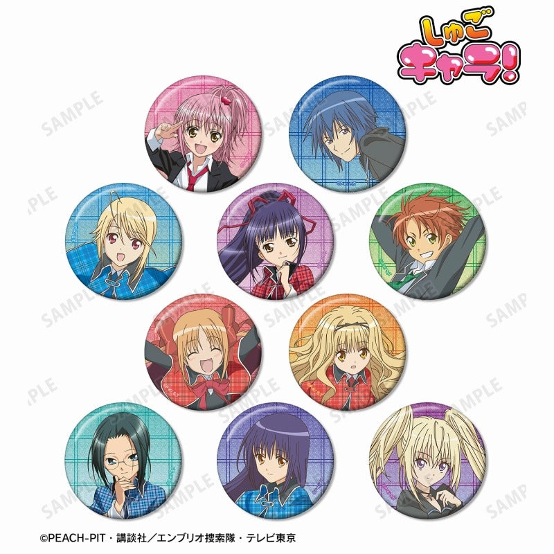 TVアニメ『しゅごキャラ！』トレーディンググリッター缶バッジ 10個入BOX