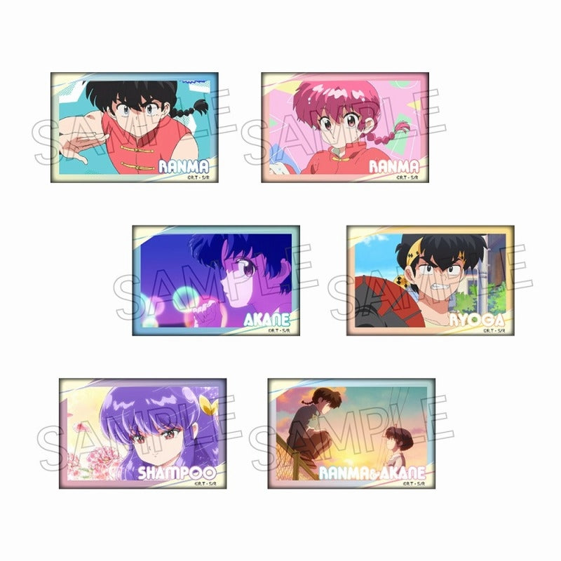 Ranma 1/2 Square Can Badges 6 pieces in a box