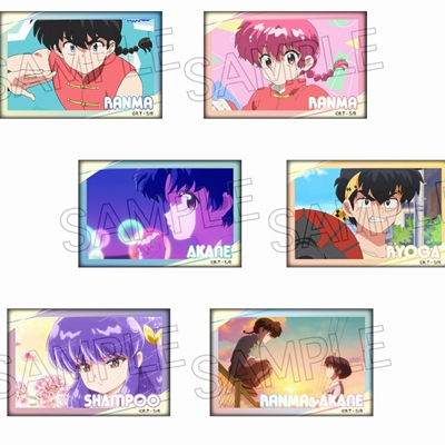 Ranma 1/2 Square Can Badges 6 pieces in a box