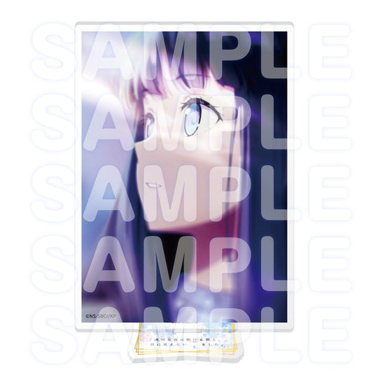 アニメ『透明な夜に駆ける君と、目に見えない恋をした。』 アクリルスタンド 冬月小春 キービジュアルver. 台座セットイメージ